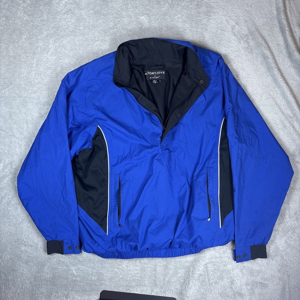 FootJoy FJ Dryjoy 1/2 Zip Pullover Windbreaker Jacket Golf Wind Shirt Mens Large